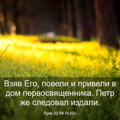 Picture 03 - Луки 22:54 RUSV - Взяв Его, повели и привели - Bible Verse Picture