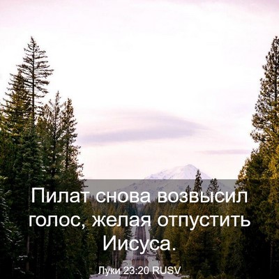 Picture 03 - Луки 23:20 RUSV - Пилат снова возвысил - Bible Verse Picture