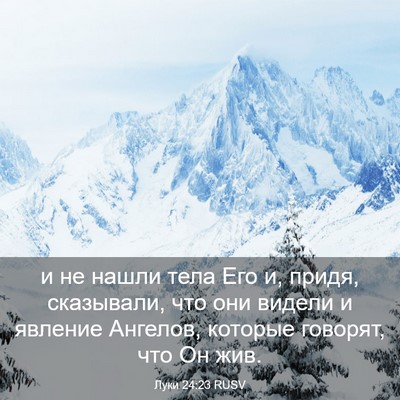 Picture 03 - Луки 24:23 RUSV - и не нашли тела Его и, - Bible Verse Picture