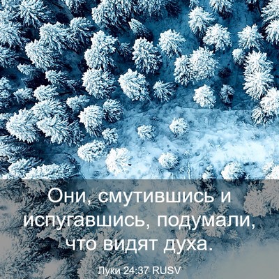 Picture 03 - Луки 24:37 RUSV - Они, смутившись и - Bible Verse Picture
