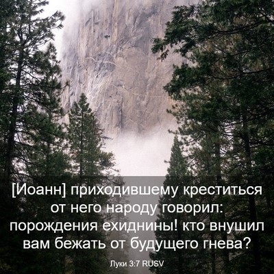 Picture 03 - Луки 3:7 RUSV - [Иоанн] приходившему - Bible Verse Picture