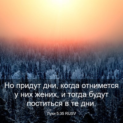 Picture 03 - Луки 5:35 RUSV - Но придут дни, когда - Bible Verse Picture