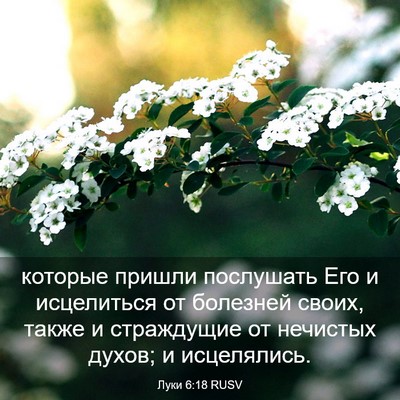 Picture 03 - Луки 6:18 RUSV - которые пришли послушать - Bible Verse Picture
