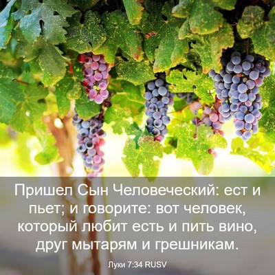 Picture 03 - Луки 7:34 RUSV - Пришел Сын Человеческий: - Bible Verse Picture