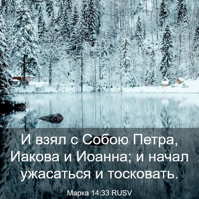 Picture 03 - Марка 14:33 RUSV - И взял с Собою Петра, - Bible Verse Picture