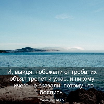 Picture 03 - Марка 16:8 RUSV - И, выйдя, побежали от гроба; - Bible Verse Picture