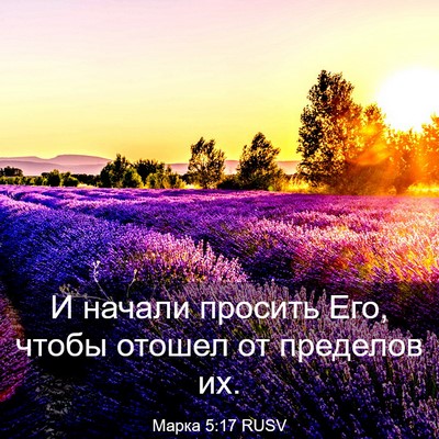 Picture 03 - Марка 5:17 RUSV - И начали просить Его, чтобы - Bible Verse Picture