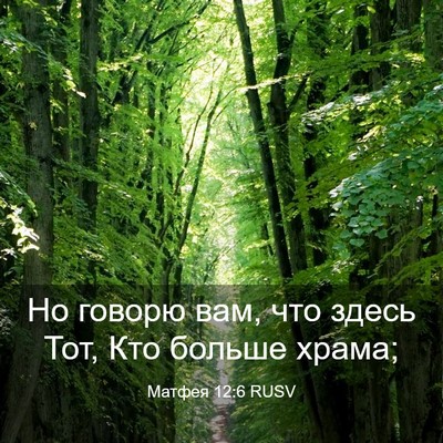 Picture 03 - Матфея 12:6 RUSV - Но говорю вам, что здесь - Bible Verse Picture