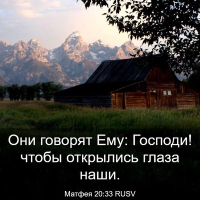 Picture 03 - Матфея 20:33 RUSV - Они говорят Ему: Господи! - Bible Verse Picture
