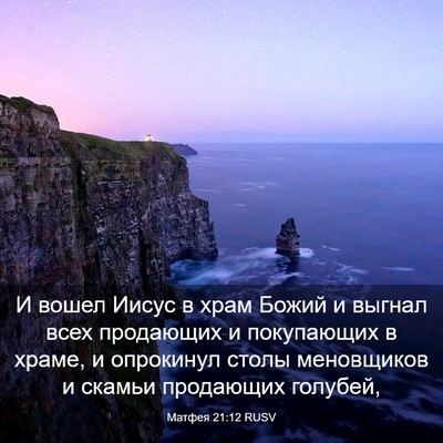 Picture 03 - Матфея 21:12 RUSV - И вошел Иисус в храм Божий - Bible Verse Picture