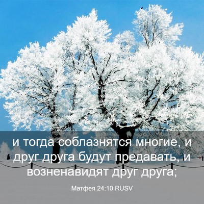 Picture 03 - Матфея 24:10 RUSV - и тогда соблазнятся - Bible Verse Picture