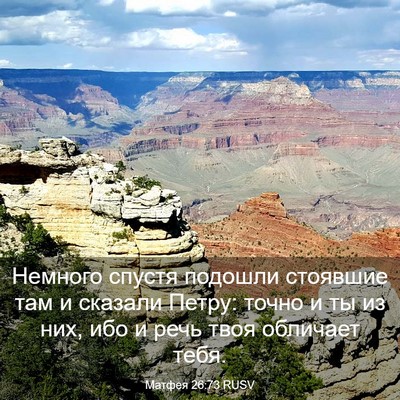 Picture 03 - Матфея 26:73 RUSV - Немного спустя подошли - Bible Verse Picture