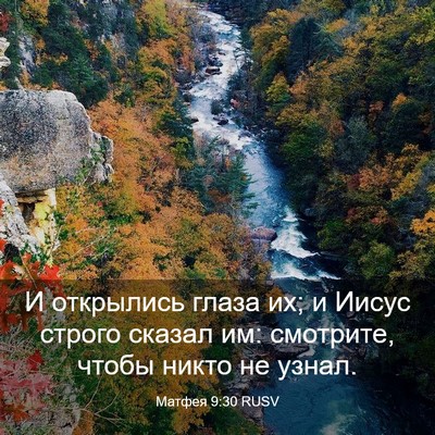 Picture 03 - Матфея 9:30 RUSV - И открылись глаза их; и - Bible Verse Picture