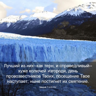 Picture 03 - Михей 7:4 RUSV - Лучший из них--как терн, и - Bible Verse Picture