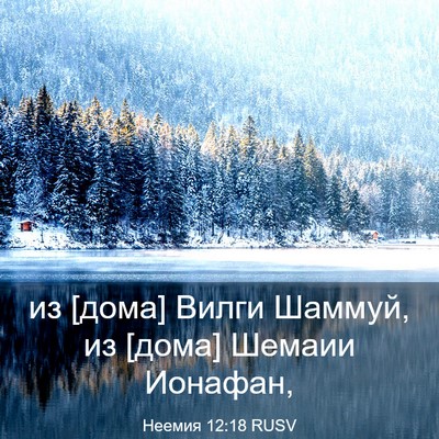 Picture 03 - Неемия 12:18 RUSV - из [дома] Вилги Шаммуй, из - Bible Verse Picture