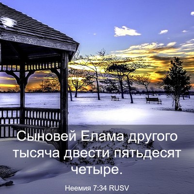 Picture 03 - Неемия 7:34 RUSV - Сыновей Елама другого - Bible Verse Picture