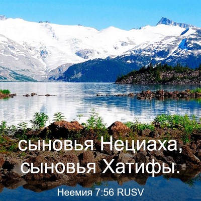 Picture 03 - Неемия 7:56 RUSV - сыновья Нециаха, сыновья - Bible Verse Picture