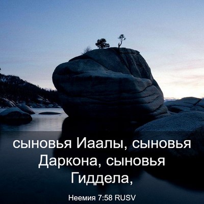 Picture 03 - Неемия 7:58 RUSV - сыновья Иаалы, сыновья - Bible Verse Picture