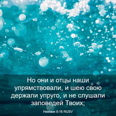 Picture 03 - Неемия 9:16 RUSV - Но они и отцы наши - Bible Verse Picture