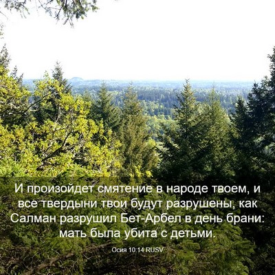 Picture 03 - Осия 10:14 RUSV - И произойдет смятение в - Bible Verse Picture