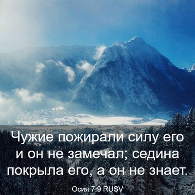 Picture 03 - Осия 7:9 RUSV - Чужие пожирали силу его и - Bible Verse Picture