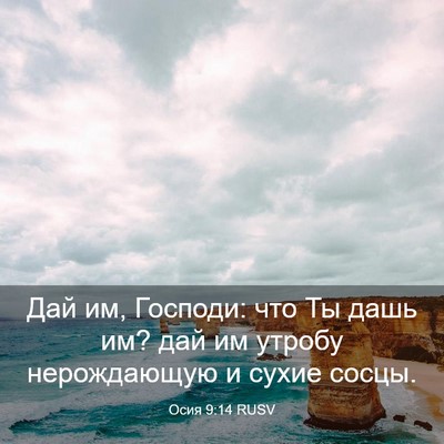 Picture 03 - Осия 9:14 RUSV - Дай им, Господи: что Ты дашь - Bible Verse Picture