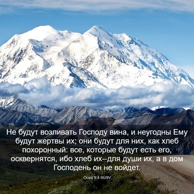 Picture 03 - Осия 9:4 RUSV - Не будут возливать Господу - Bible Verse Picture