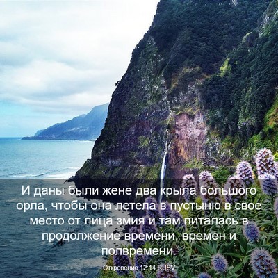 Picture 03 - Откровение 12:14 RUSV - И даны были жене два крыла - Bible Verse Picture