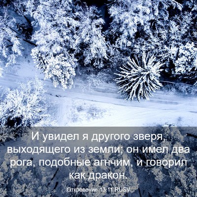 Picture 03 - Откровение 13:11 RUSV - И увидел я другого зверя, - Bible Verse Picture