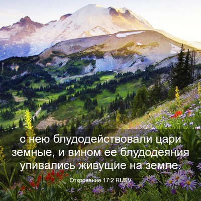 Picture 03 - Откровение 17:2 RUSV - с нею блудодействовали - Bible Verse Picture