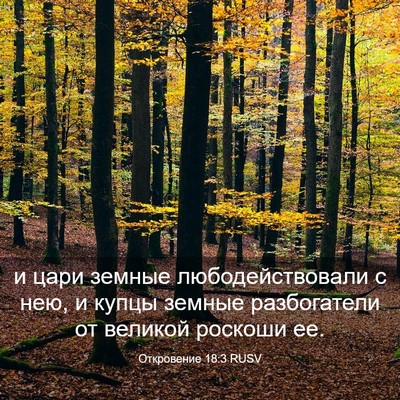 Picture 03 - Откровение 18:3 RUSV - и цари земные - Bible Verse Picture