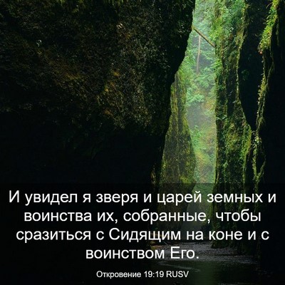 Picture 03 - Откровение 19:19 RUSV - И увидел я зверя и царей - Bible Verse Picture