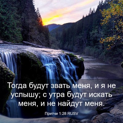 Picture 03 - Притчи 1:28 RUSV - Тогда будут звать меня, и я - Bible Verse Picture