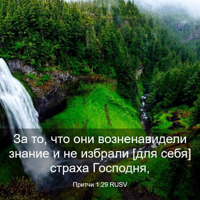 Picture 03 - Притчи 1:29 RUSV - За то, что они - Bible Verse Picture