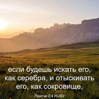 Picture 03 - Притчи 2:4 RUSV - если будешь искать его, как - Bible Verse Picture