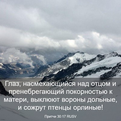 Picture 03 - Притчи 30:17 RUSV - Глаз, насмехающийся над - Bible Verse Picture