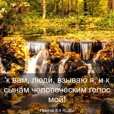 Picture 03 - Притчи 8:4 RUSV - 'к вам, люди, взываю я, и к - Bible Verse Picture