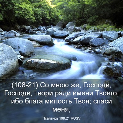 Picture 03 - Псалтирь 109:21 RUSV - (108-21) Со мною же, Господи, - Bible Verse Picture