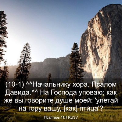 Picture 03 - Псалтирь 11:1 RUSV - (10-1) ^^Начальнику хора. - Bible Verse Picture