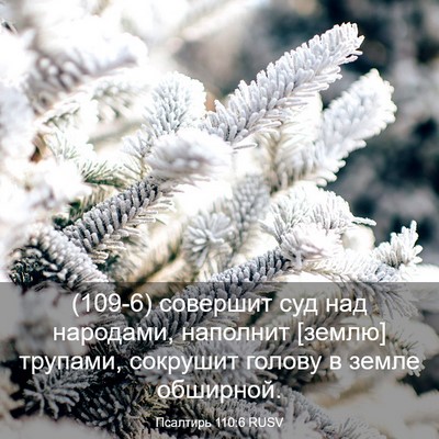 Picture 03 - Псалтирь 110:6 RUSV - (109-6) совершит суд над - Bible Verse Picture
