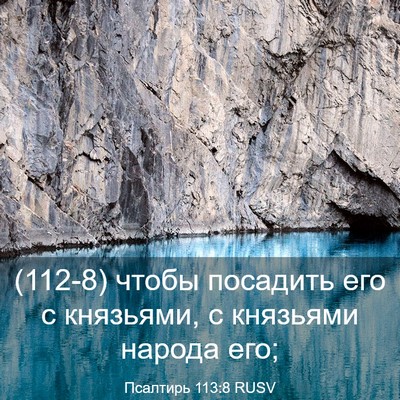 Picture 03 - Псалтирь 113:8 RUSV - (112-8) чтобы посадить его с - Bible Verse Picture