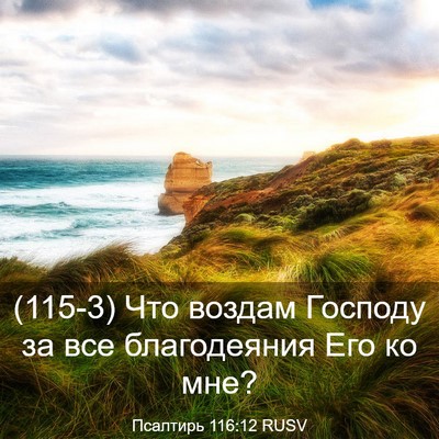 Picture 03 - Псалтирь 116:12 RUSV - (115-3) Что воздам Господу за - Bible Verse Picture