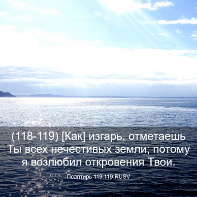 Picture 03 - Псалтирь 119:119 RUSV - (118-119) [Как] изгарь, - Bible Verse Picture