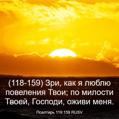Picture 03 - Псалтирь 119:159 RUSV - (118-159) Зри, как я люблю - Bible Verse Picture