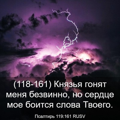 Picture 03 - Псалтирь 119:161 RUSV - (118-161) Князья гонят меня - Bible Verse Picture