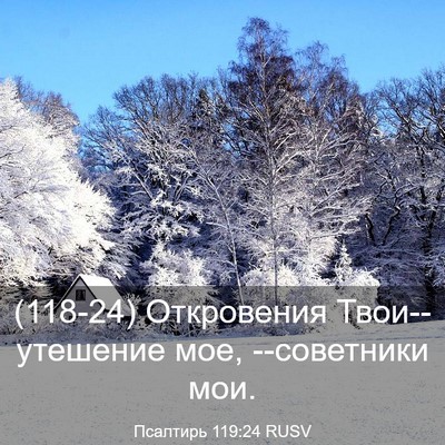 Picture 03 - Псалтирь 119:24 RUSV - (118-24) Откровения - Bible Verse Picture