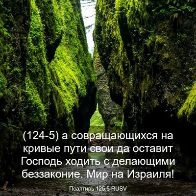 Picture 03 - Псалтирь 125:5 RUSV - (124-5) а совращающихся на - Bible Verse Picture