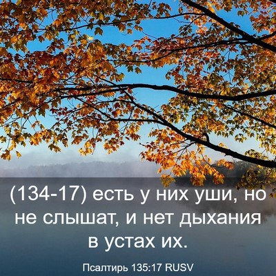 Picture 03 - Псалтирь 135:17 RUSV - (134-17) есть у них уши, но не - Bible Verse Picture