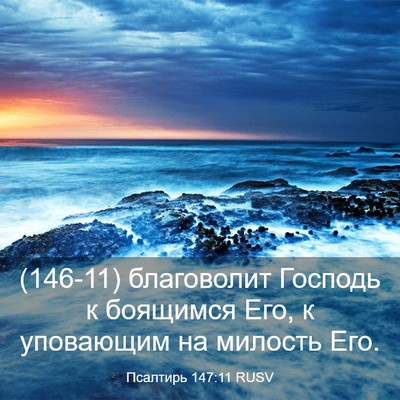 Picture 03 - Псалтирь 147:11 RUSV - (146-11) благоволит Господь к - Bible Verse Picture