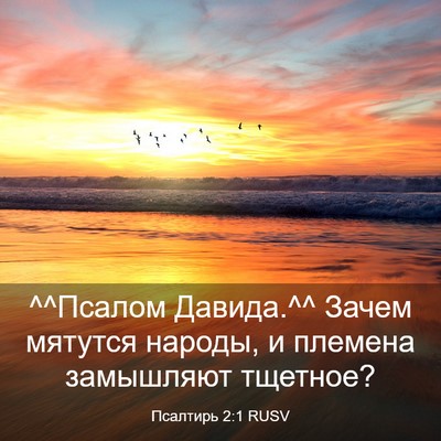 Picture 03 - Псалтирь 2:1 RUSV - ^^Псалом Давида.^^ Зачем - Bible Verse Picture
